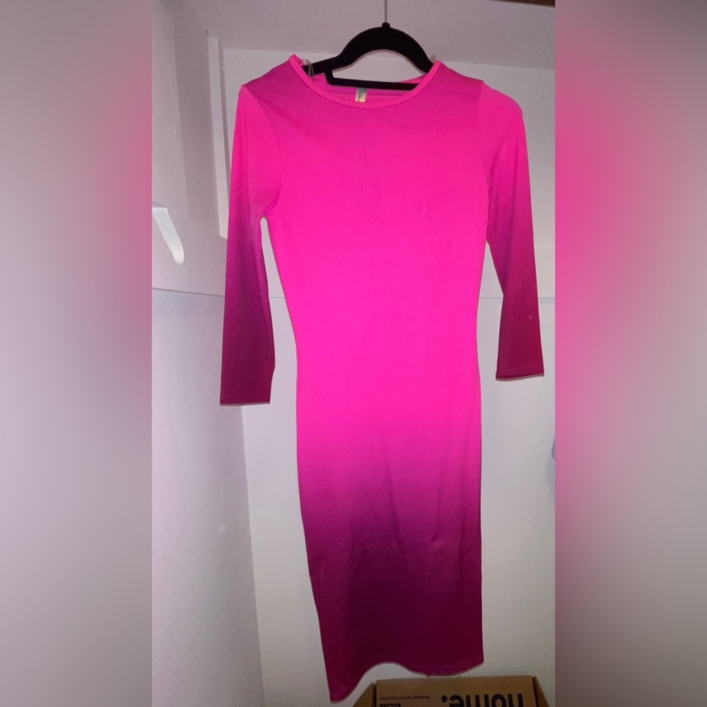 SM/XS Ombré Pink Dress